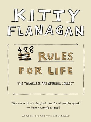 cover image of Kitty Flanagan's 488 Rules for Life